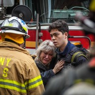 Woman weeps in firefighter's arms after deadly West Village fire