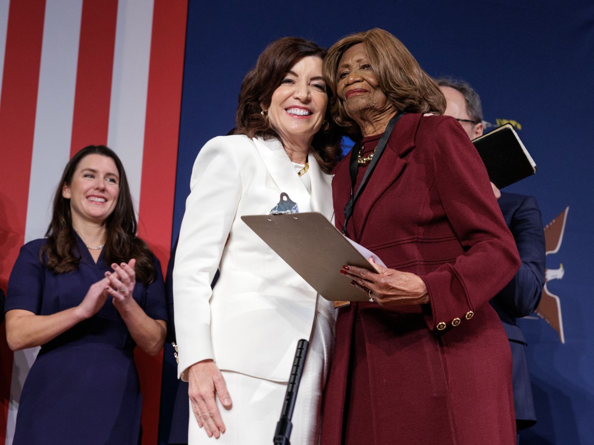 Gov. Kathy Hochul with Dr. Hazel Dukes