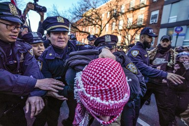 Protest in Manhattan over ICE arrest of Mahmoud Khalil