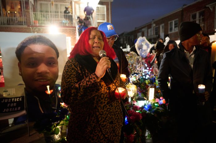 Mother of Brooklyn man shot dead weeps at vigil