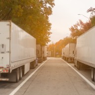 Truck parking on NYC street