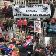 New York jokesters prepare for the 40th annual April Fools' Day Parade, a comical event known for its love of poking fun at those in power.