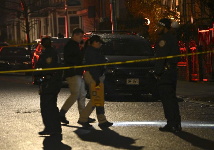 Police at scene in Brooklyn where person was shot