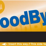 illustration of a MetroCard that reads GoodBye