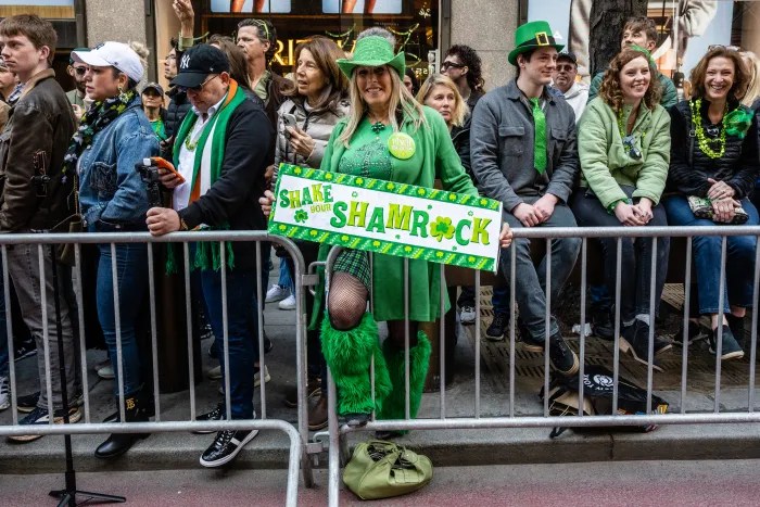 Attendees are encouraged to dress themselves in festive wear for the annual march. 